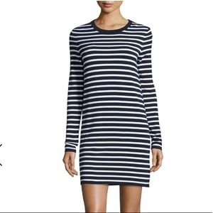 Striped long sleeved Michael Kors t-shirt dress